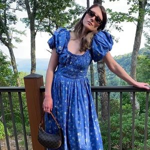 Doen Deia Dress Blue Baton De Rose